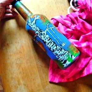 Hand painted bottle